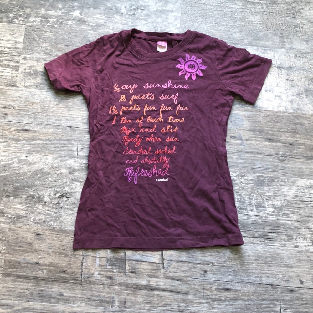 Maroon Carnival Top